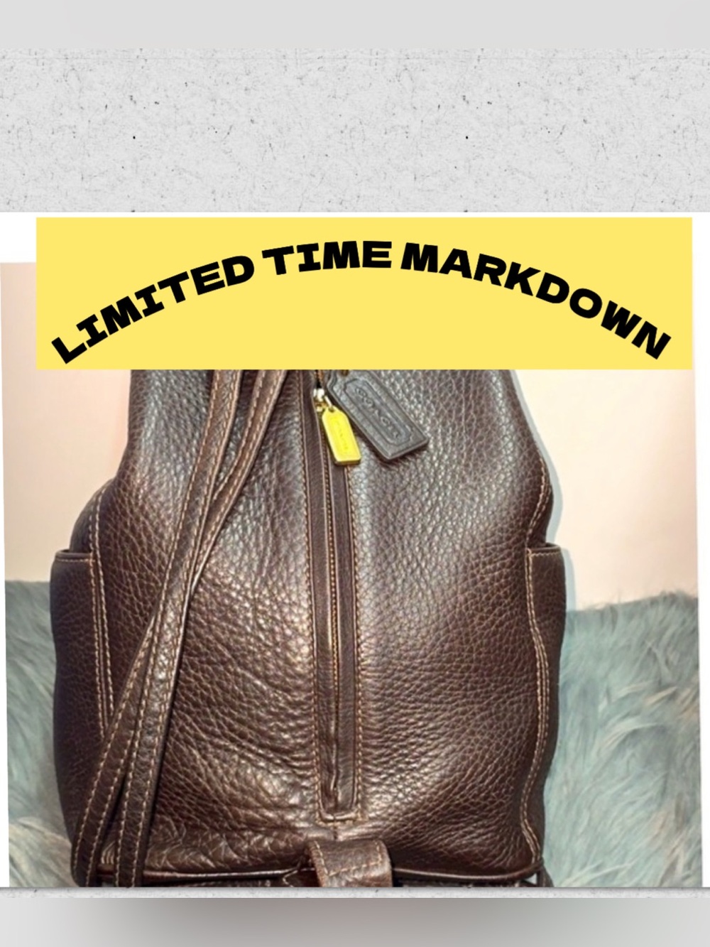 Rare Vintage 1996 Sonoma Brown Coach Backpack. is built to last a lifetime.
